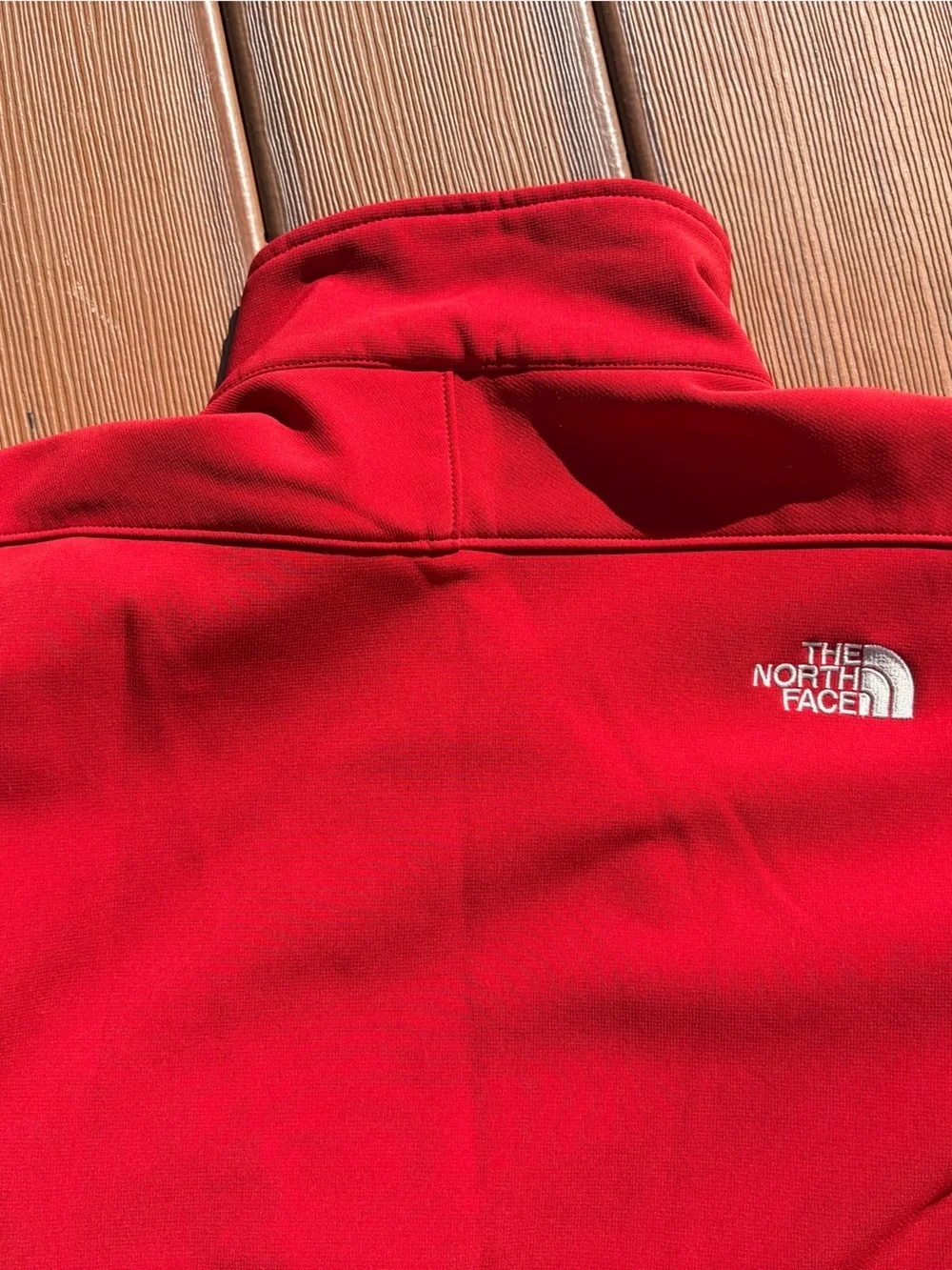 The North Face Red Apex Zip-Up Nylon Jacket